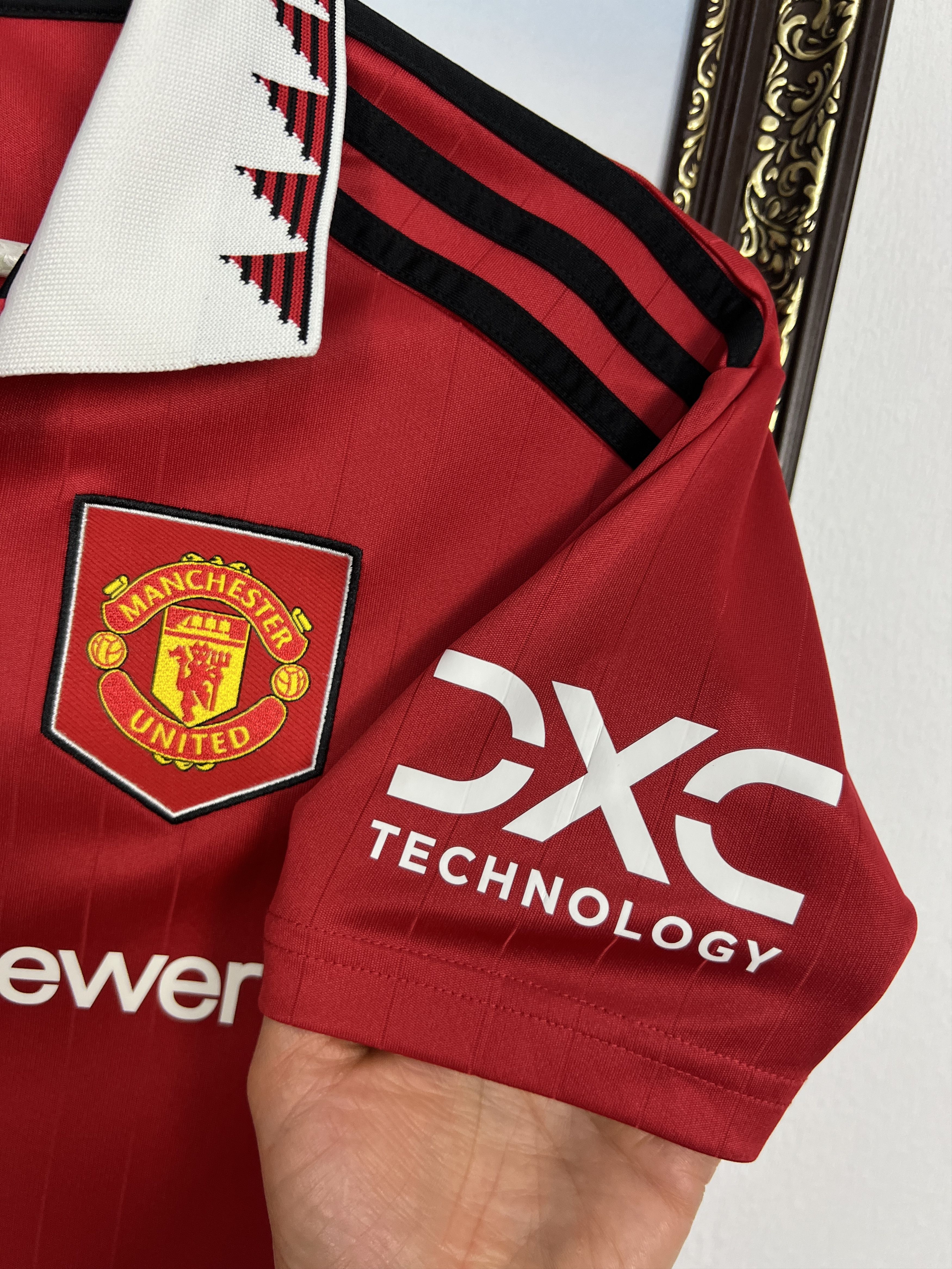 Adidas Manchester United football shirt Soccer #10 Rashford Boys Size US XXS / EU 40 - 6 Thumbnail