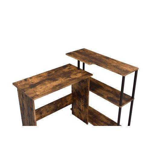 Designer × Homemade ACME Ievi Writing Desk, Weathered Oak & Black Finish 92750 Size US L / EU 52-54 / 3 - 3 Thumbnail