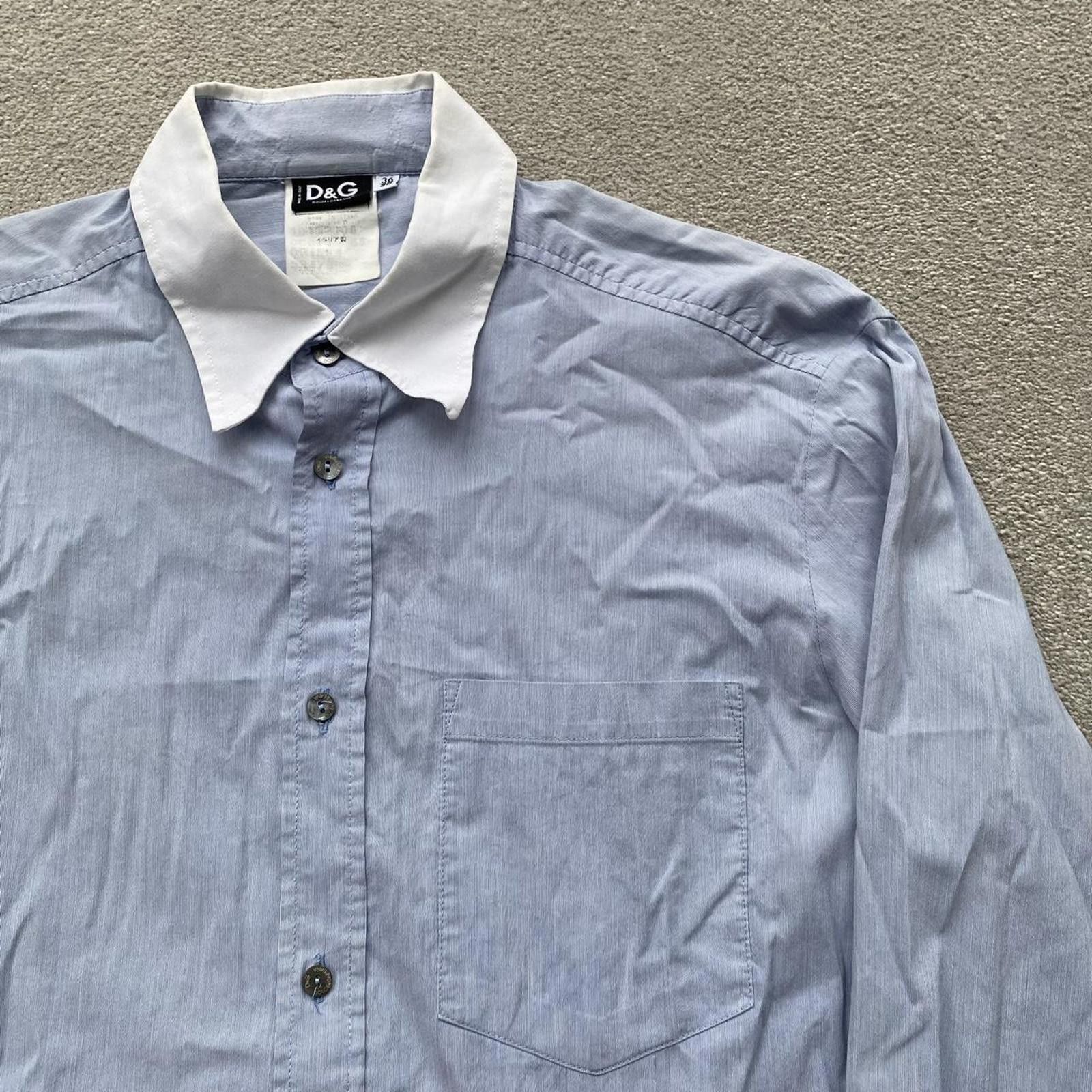 Dolce & Gabbana Dolce & Gabbana D&G Vintage Pinstriped Button Up Shirt Size US M / EU 48-50 / 2 - 2 Thumbnail