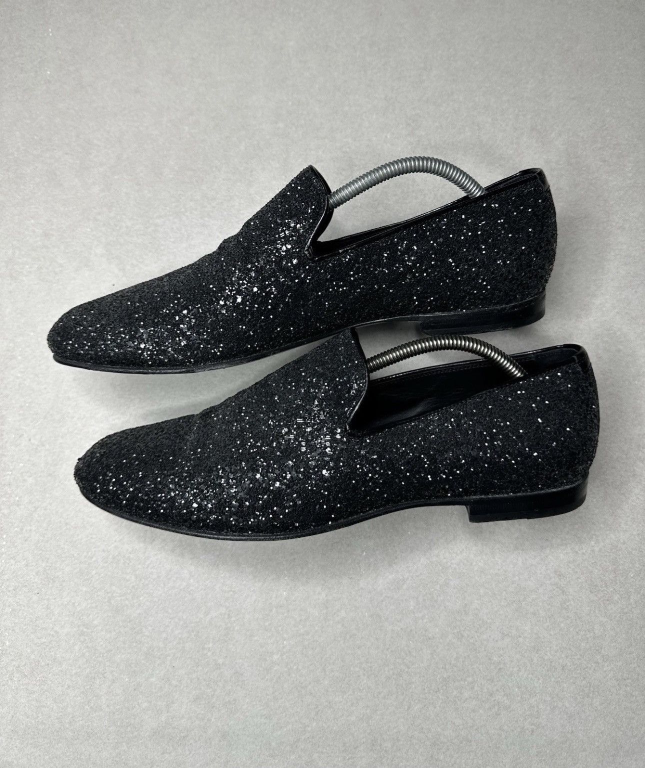 Jimmy Choo Jimmy Choo Black Glitter Loafers Men Size 44 EU Dress Shoes Size US 11 / EU 44 - 5 Thumbnail