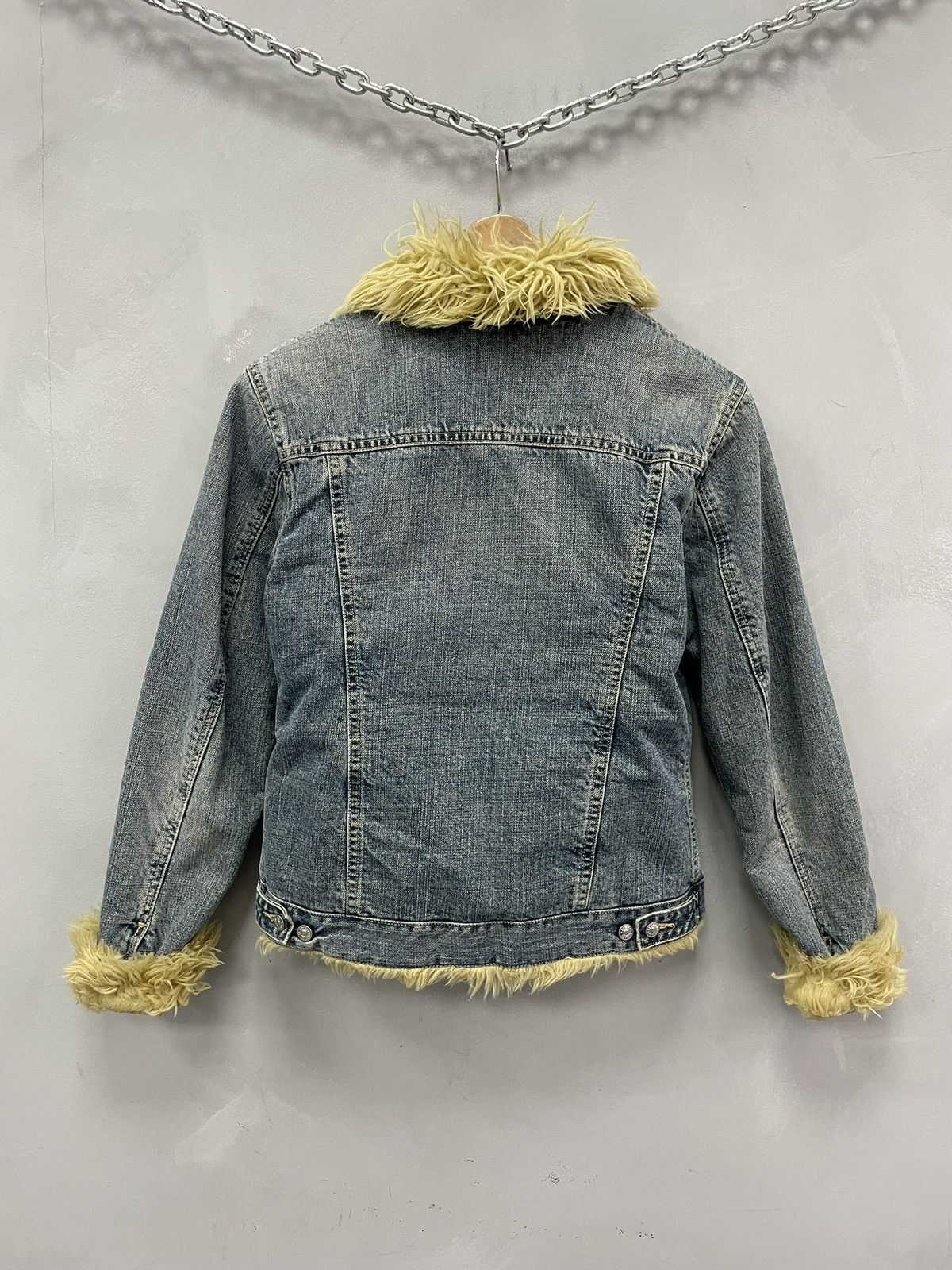 Diesel Diesel Faux Fur Denim Jacket Y2K hysteric glamour Style Size S / US 4 / IT 40 - 12 Thumbnail