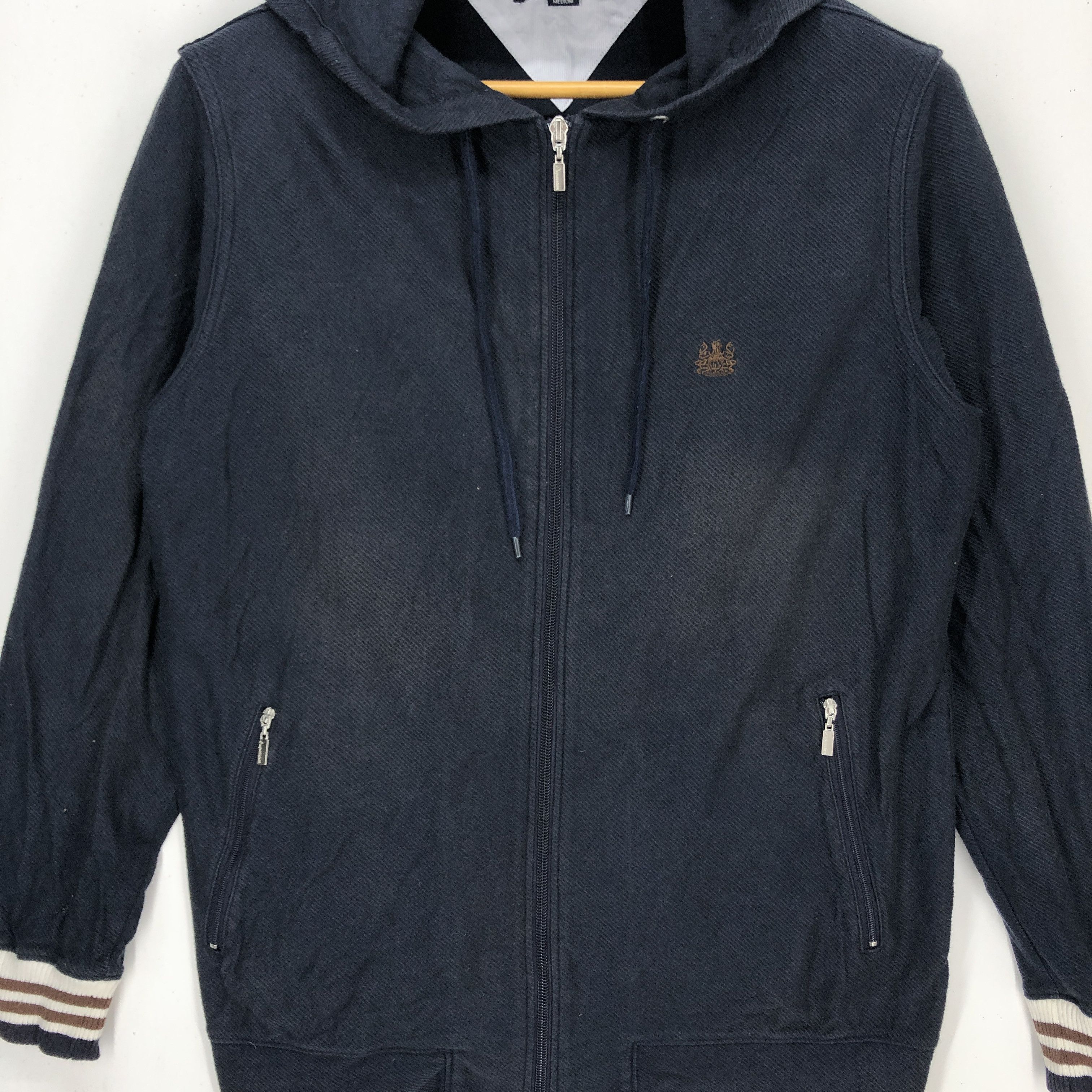 Aquascutum AQUASCUTUM Made In Japan Zipper Hoodie #1058-37 Size US M / EU 48-50 / 2 - 3 Thumbnail