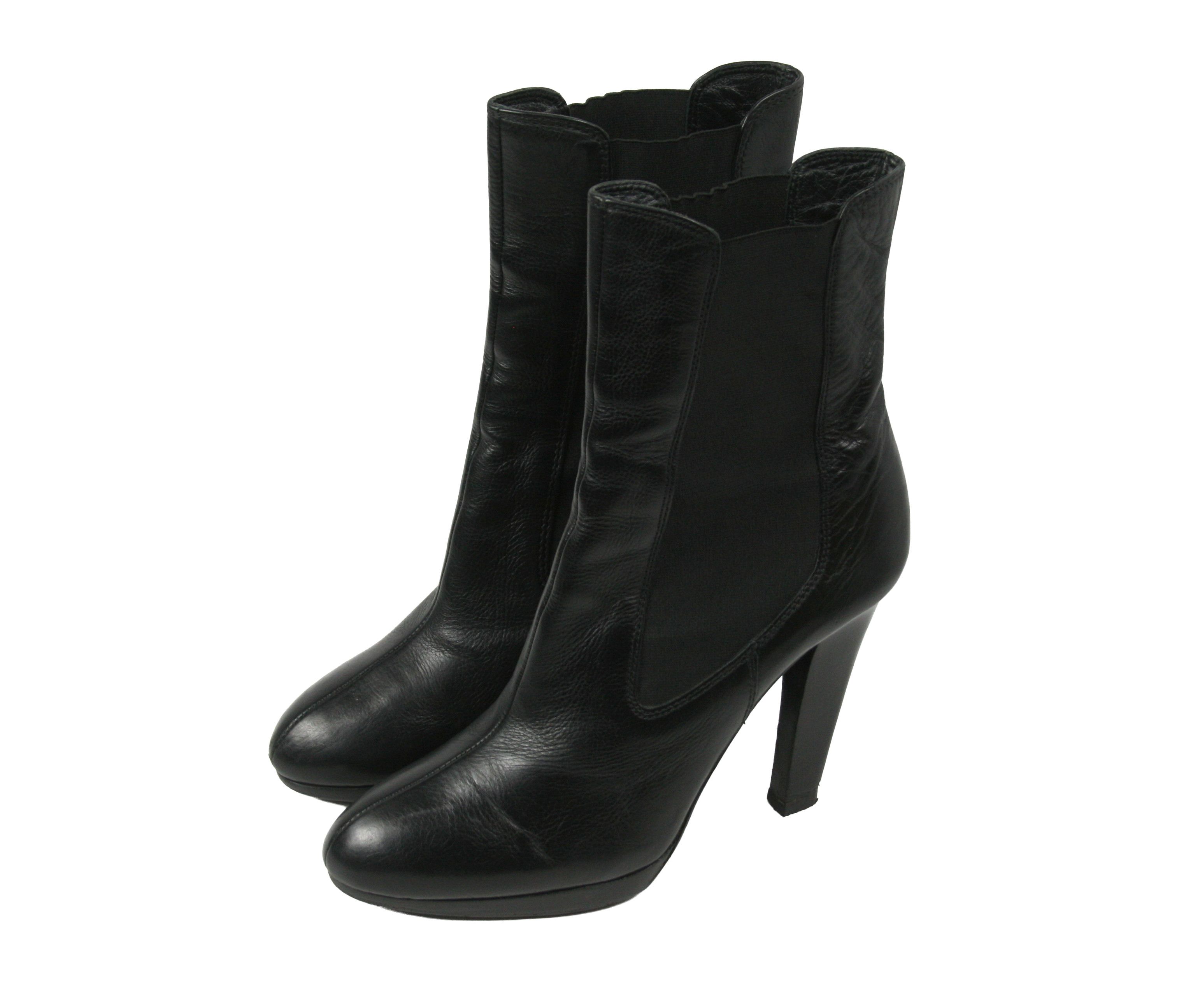Miu Miu 00S Healed Leather Ankle Boots Vintage Size US 9 / IT 39 - 3 Thumbnail
