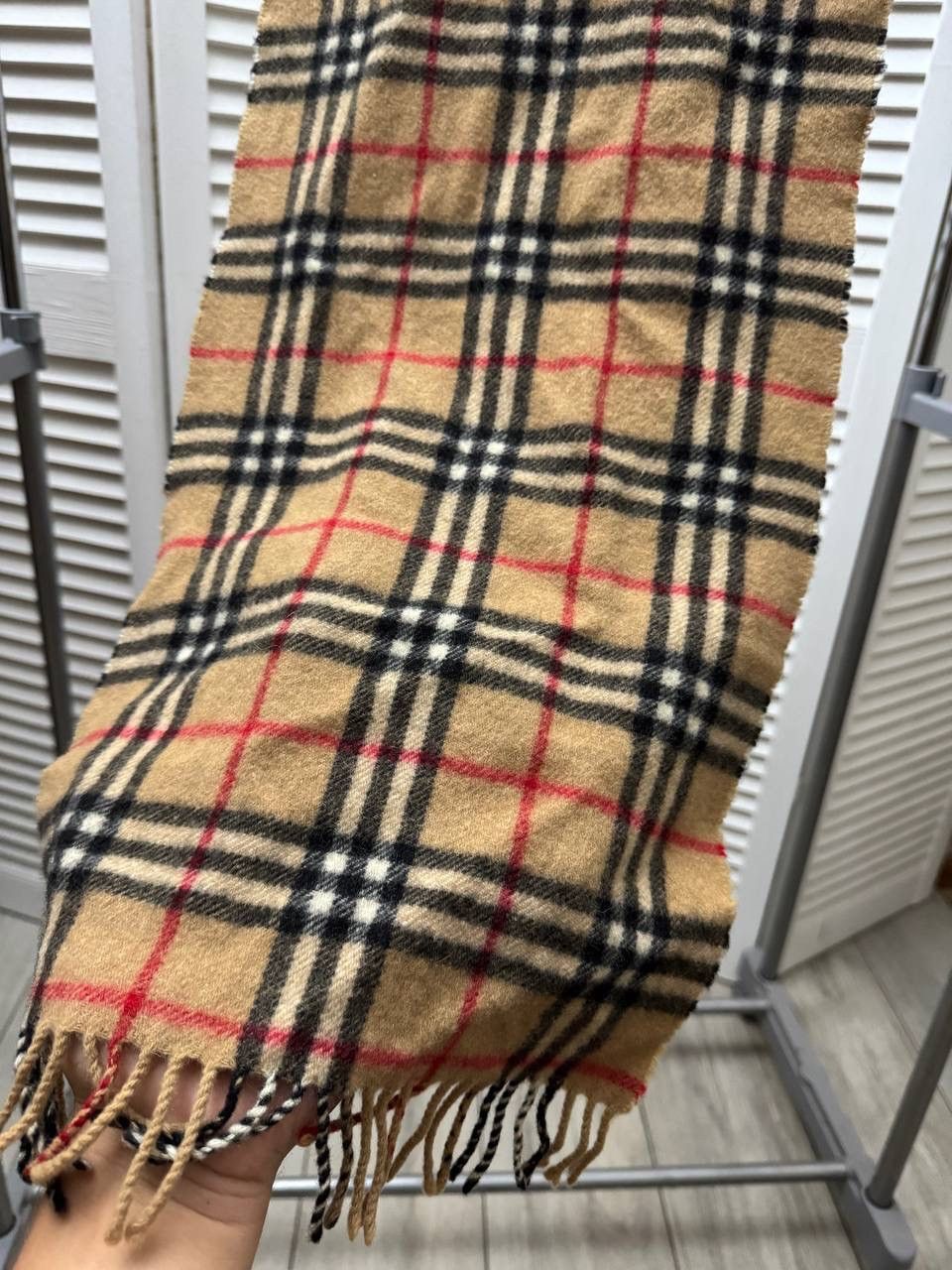 Burberry burberry the classic check cashmere scarf Size ONE SIZE - 4 Thumbnail
