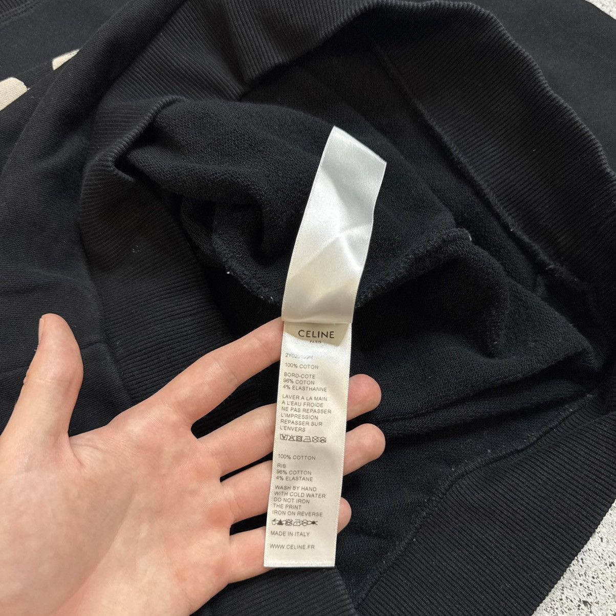 Celine Celine × Shawn Kurunery 19AW Archive Black Sweatshirt Rare Size US L / EU 52-54 / 3 - 11 Thumbnail