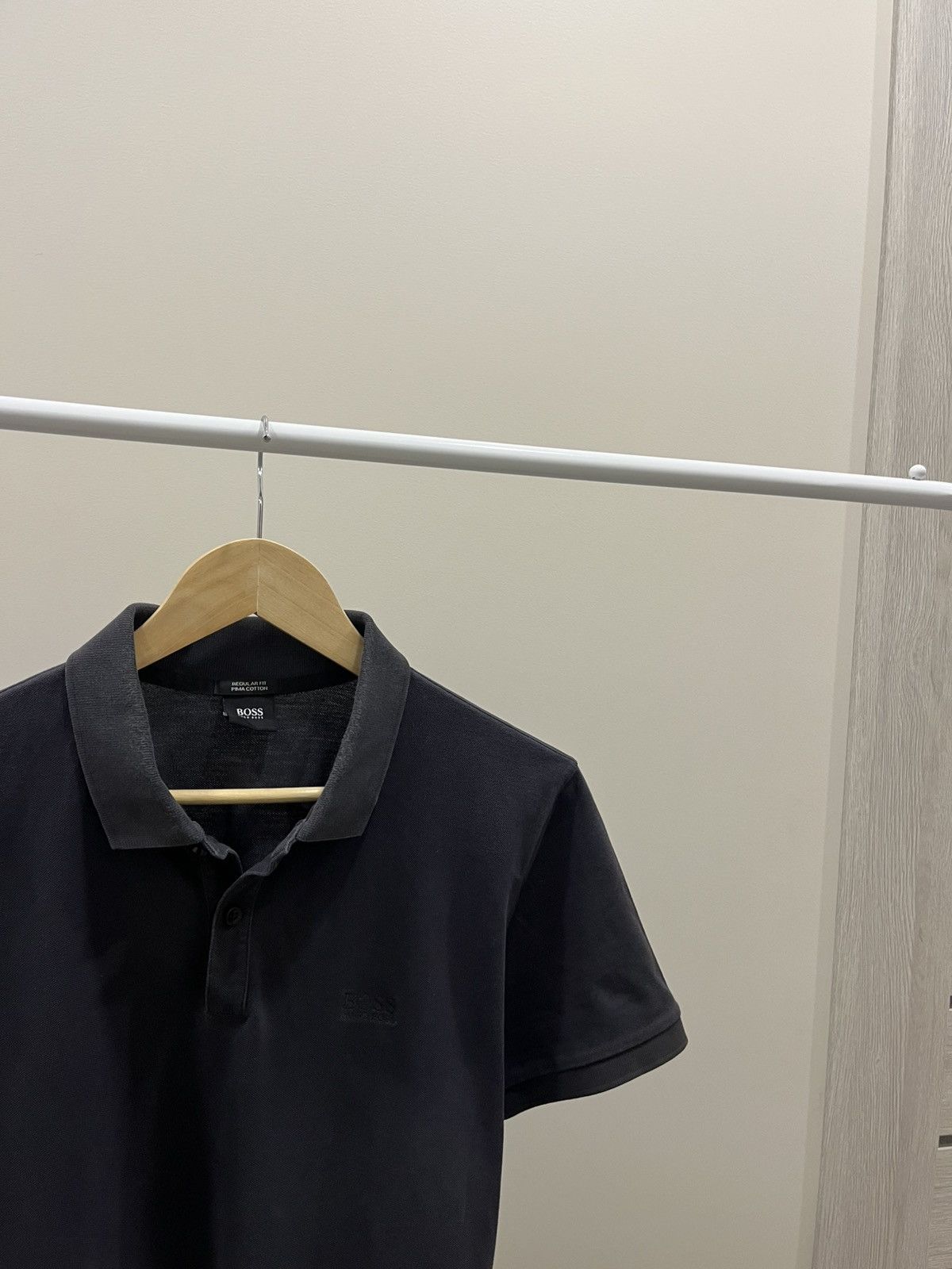 Hugo Vintage Hugo Boss Polo Sport Short Sleeve Y2K Gray dark Size US M / EU 48-50 / 2 - 2 Thumbnail