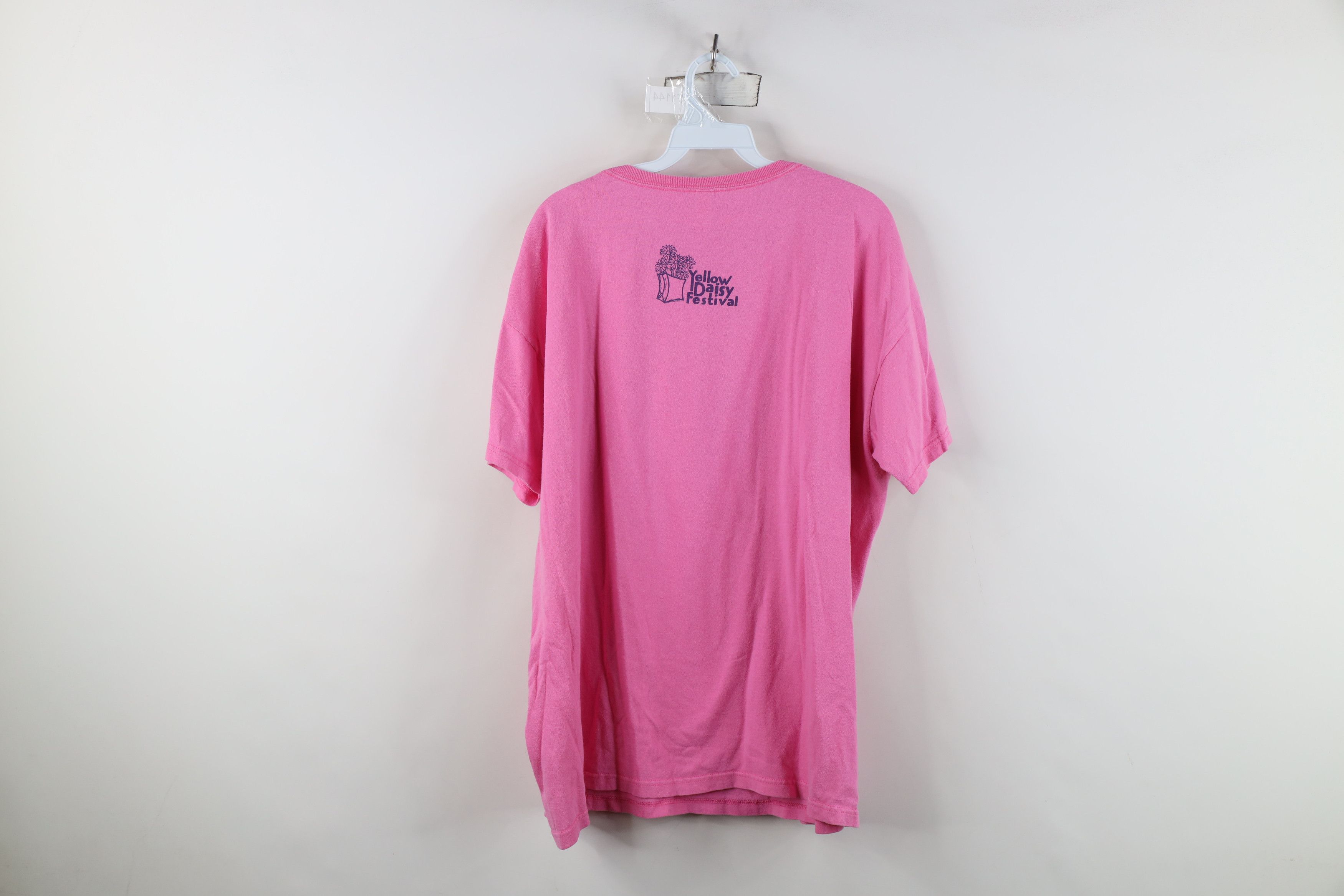 Vintage Vintage Y2K Yellow Daisy Festival Flower T-Shirt Pink Size XXL / US 16-18 / IT 52-54 - 11 Thumbnail