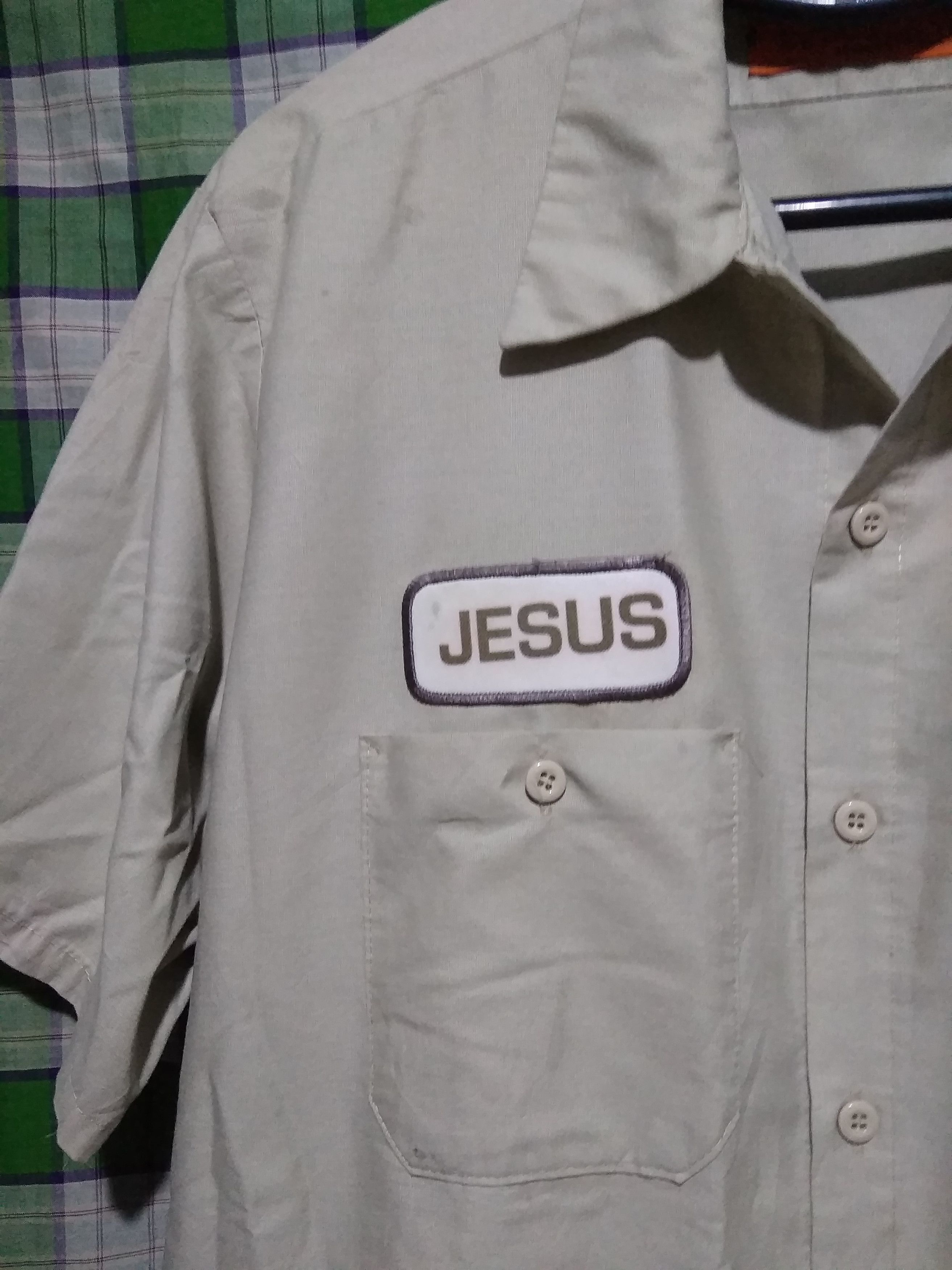 Chrysler × Dickies Vintage DODGE Red kap work shirt Plainview Texas rare Size US L / EU 52-54 / 3 - 2 Thumbnail