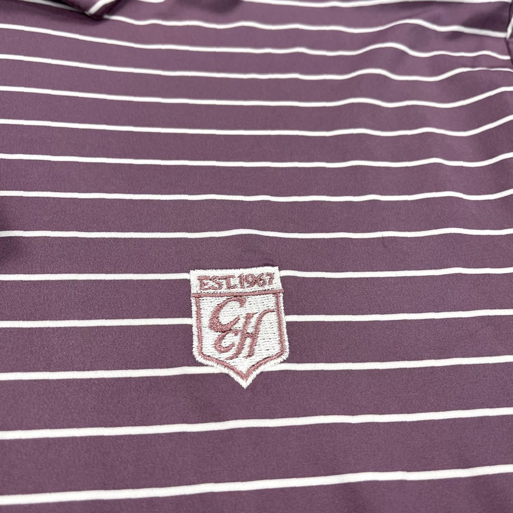 RLX Ralph Lauren RLX Ralph Lauren Polo Shirt Mens M Purple Logo Golf Striped Size US M / EU 48-50 / 2 - 3 Thumbnail