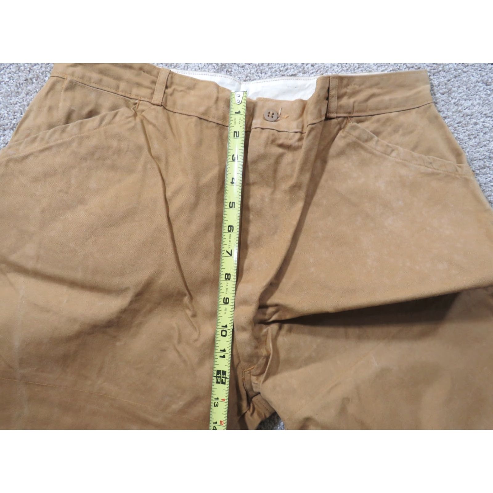 Sears VTG Sears Roebuck Sportswear Duck Canvas Hunting Pant 34x29 Talon Zipper Beige Regular Men Pants Size US 34 / EU 50 - 7 Thumbnail