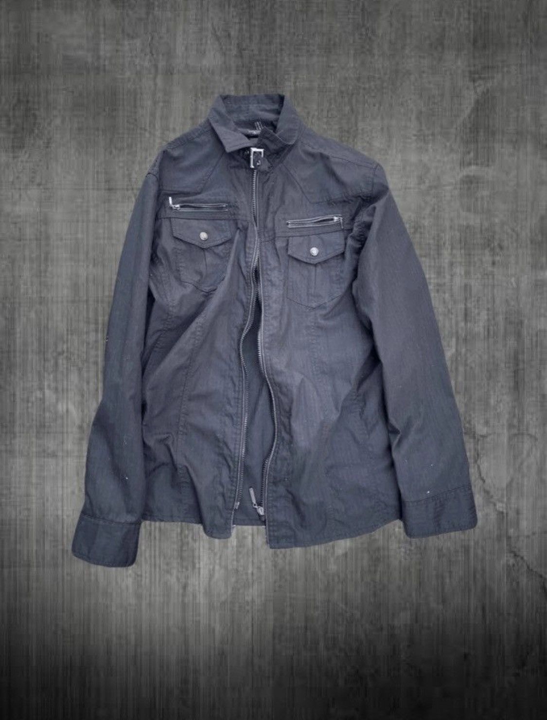 If Six Was Nine 2000s Japanese archive Vkei Belted Zip Shirts Size US L / EU 52-54 / 3 - 1 Thumbnail