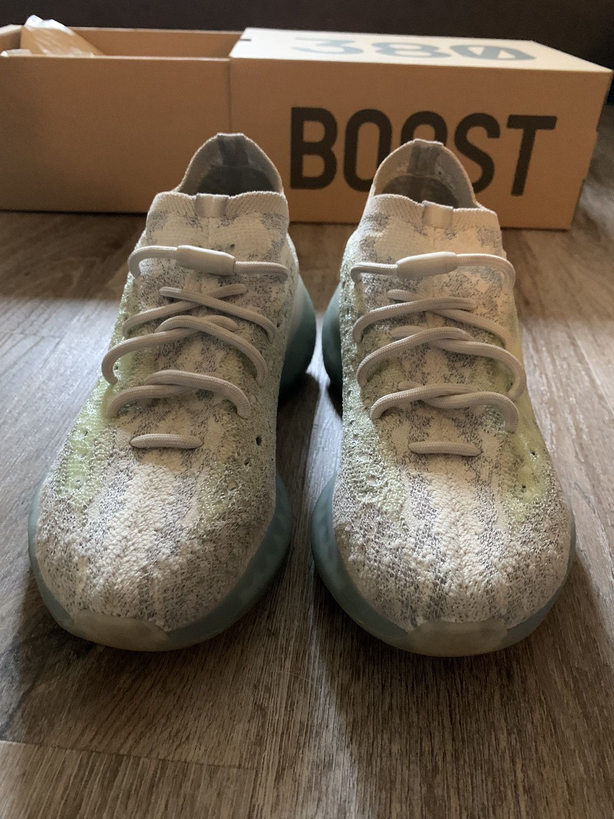 Adidas × Kanye West Yeezy Boost 380 Alien Blue Size 7.5 Size US 7.5 / EU 40-41 - 1 Thumbnail