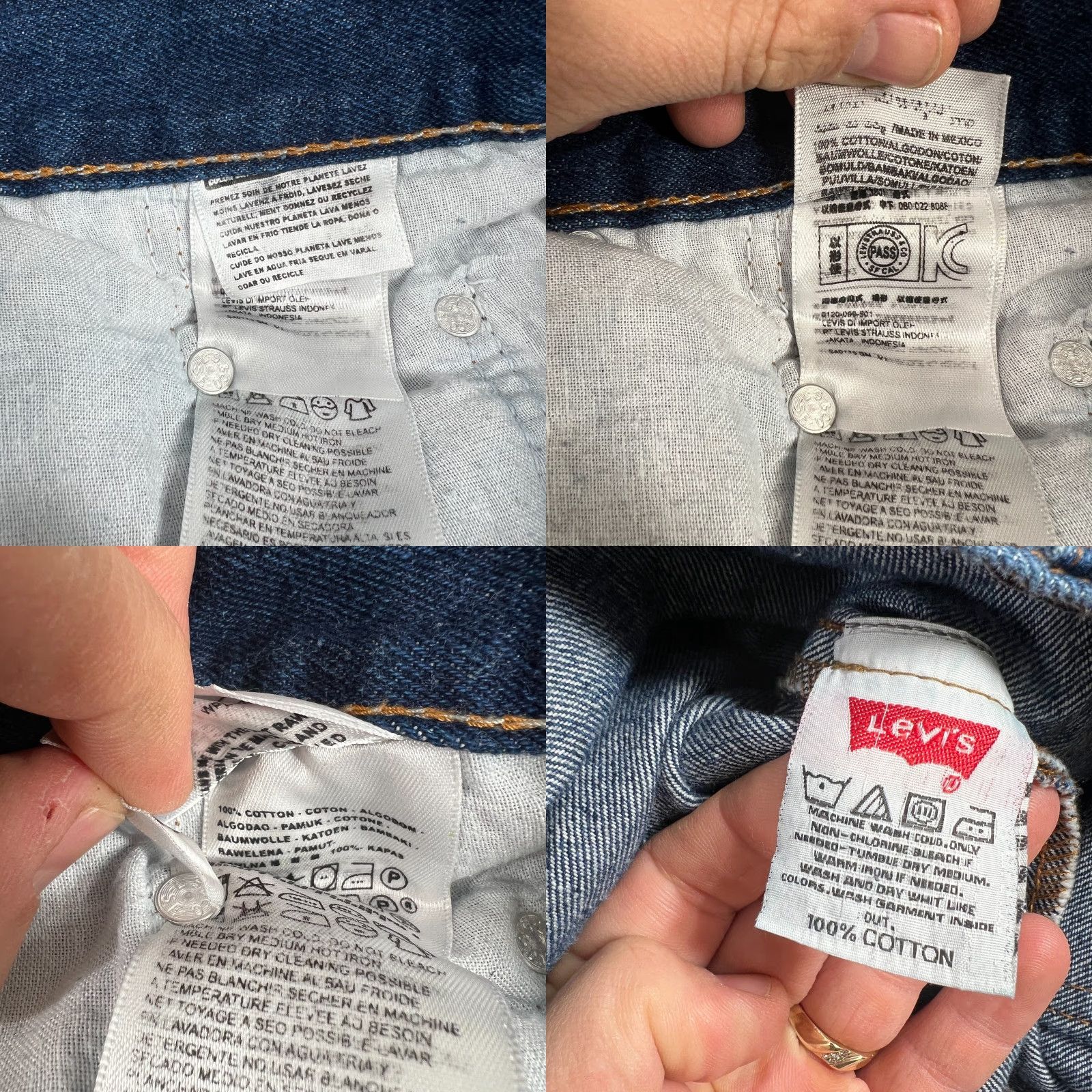 Levi's VTG Levi's 501 Jeans Mens 38x30 Blue Button Fly Straight USA Made 90s Denim Denim Jeans 5-Pocket Mens WW Size US 38 / EU 54 - 8 Thumbnail