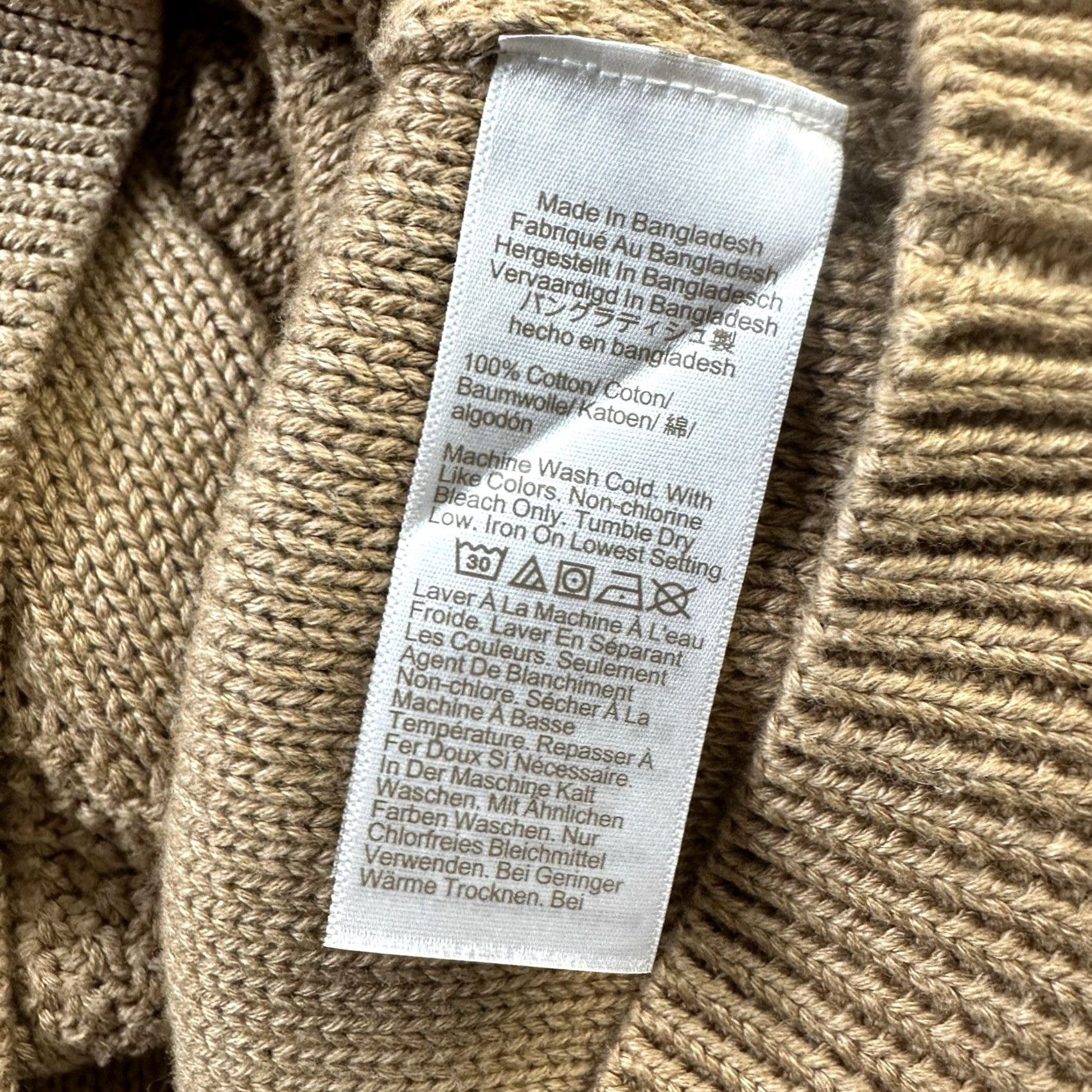 J.Crew VINTAGE J.CREW Vest Womens XL Beige Tan Cable Knit Fisherman Preppy Size XL / US 12-14 / IT 48-50 - 7 Thumbnail