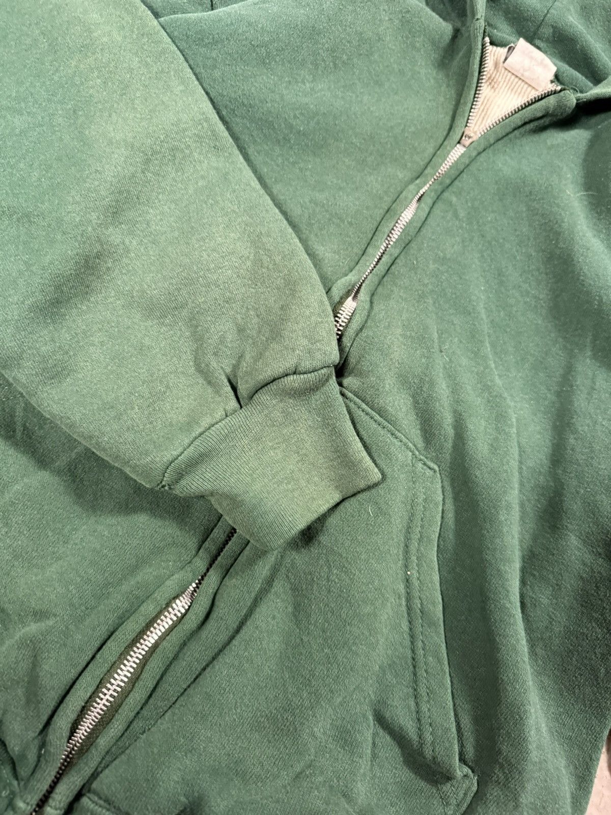 Other Vintage Blank Green Zipup Classic Essential Hoodie Size US M / EU 48-50 / 2 - 4 Thumbnail