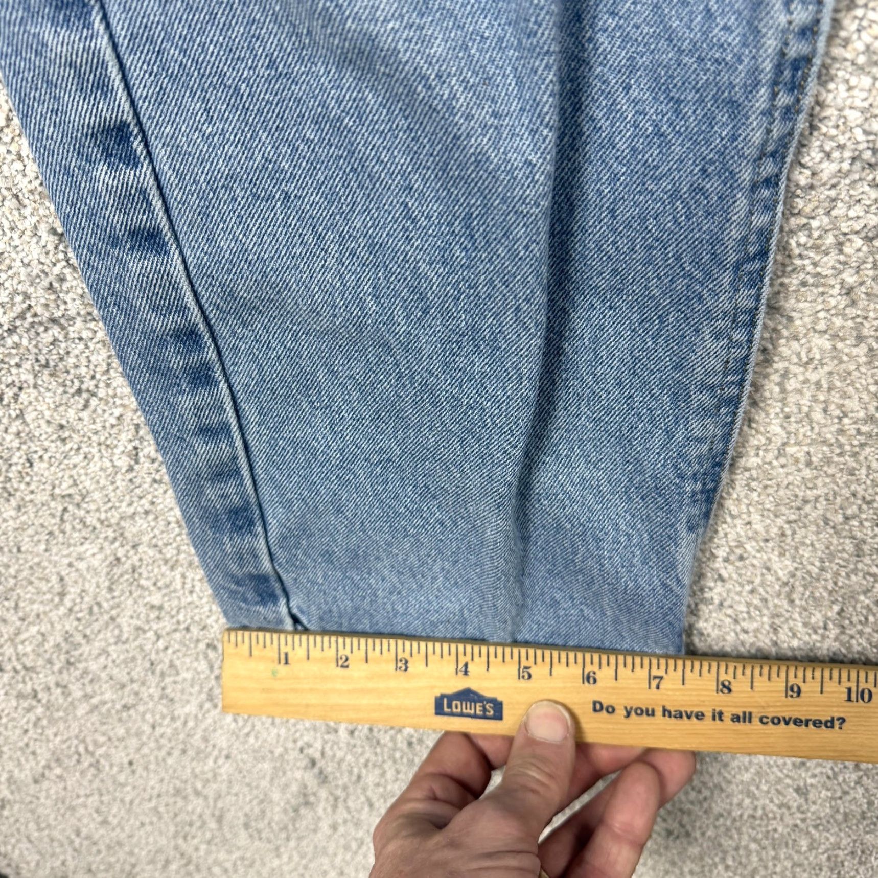 Carhartt Carhartt Jeans Mens 37x30 Blue Stonewash Denim Straight Traditional Fit Workwear Size US 38 / EU 54 - 3 Thumbnail