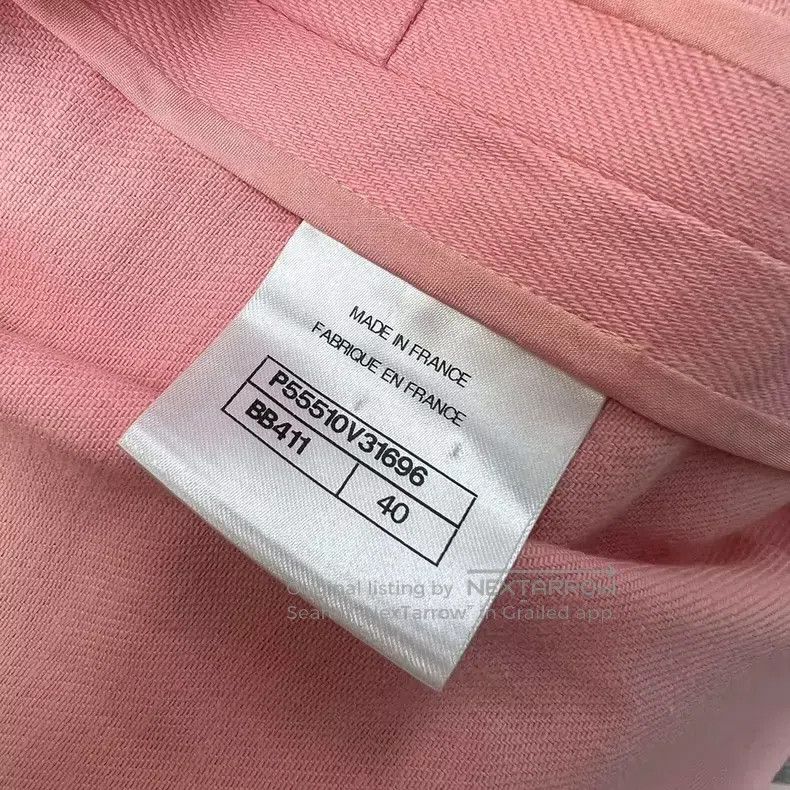 Chanel Chanel Pink denim jacket Size S / US 4 / IT 40 - 5 Thumbnail
