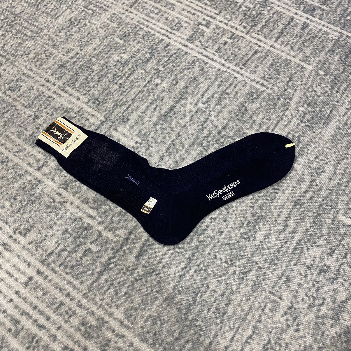 Designer × Yves Saint Laurent Ysl Chaussettes Socks NOS Size ONE SIZE - 2 Thumbnail