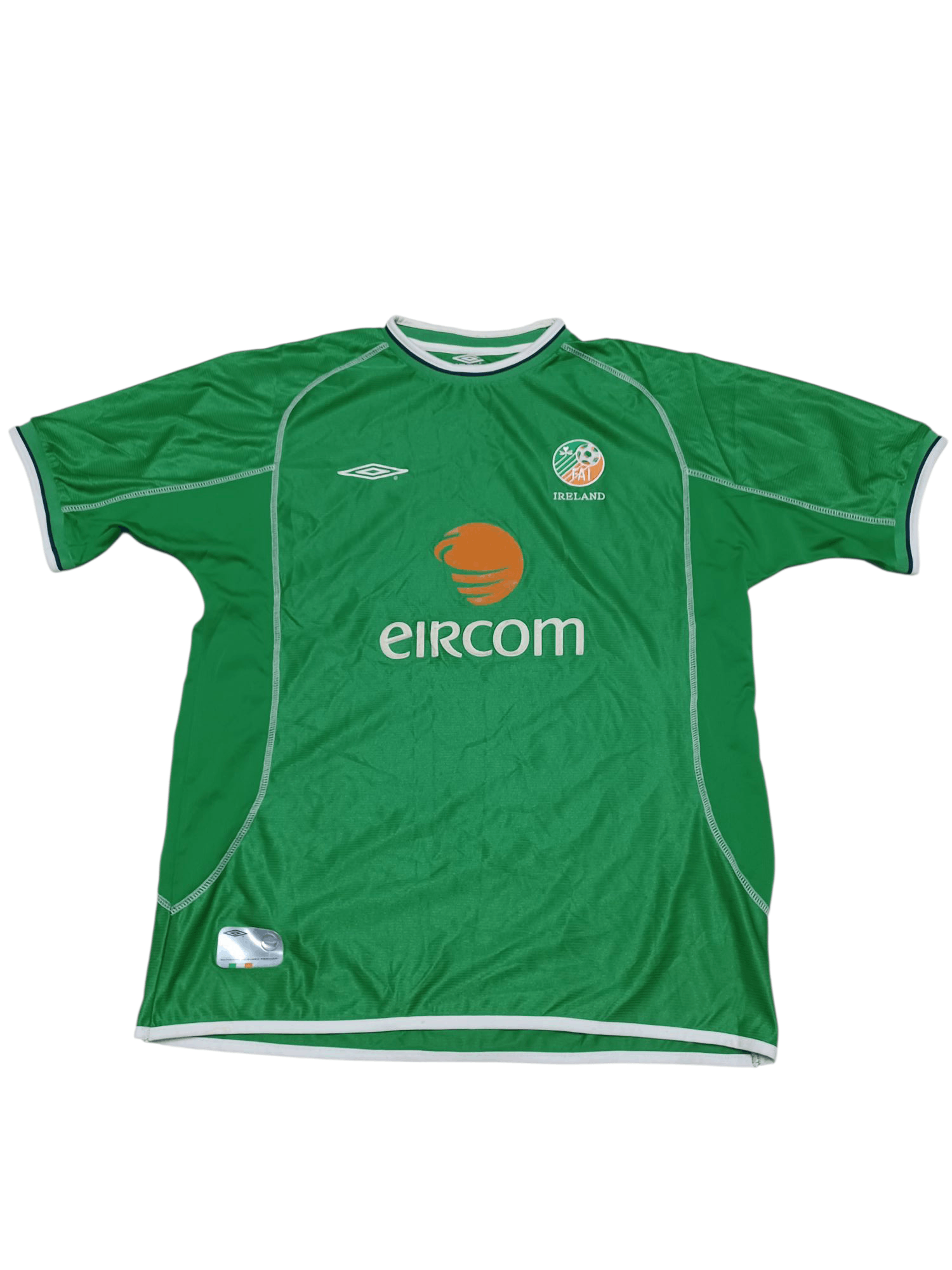 IRELAND UMBRO VINTAGE SOCCER FOOTBALL JERSEY