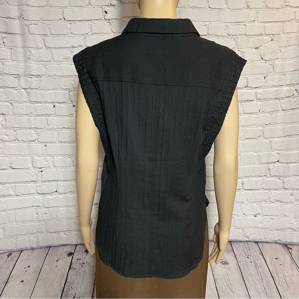 Heartloom NWT New Heartloom Cotton Black Sleeveless Eyelet Details Sh Size M / US 6-8 / IT 42-44 - 4 Thumbnail