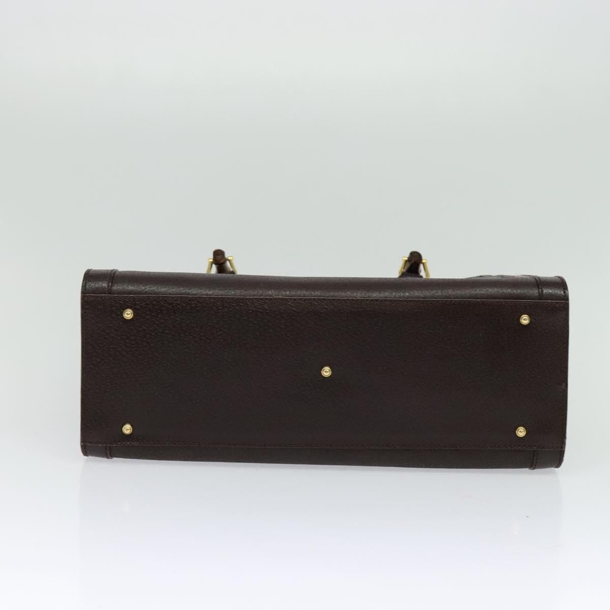 Gucci GUCCI Bamboo Hand Bag Leather Brown Gold Size ONE SIZE - 9 Thumbnail