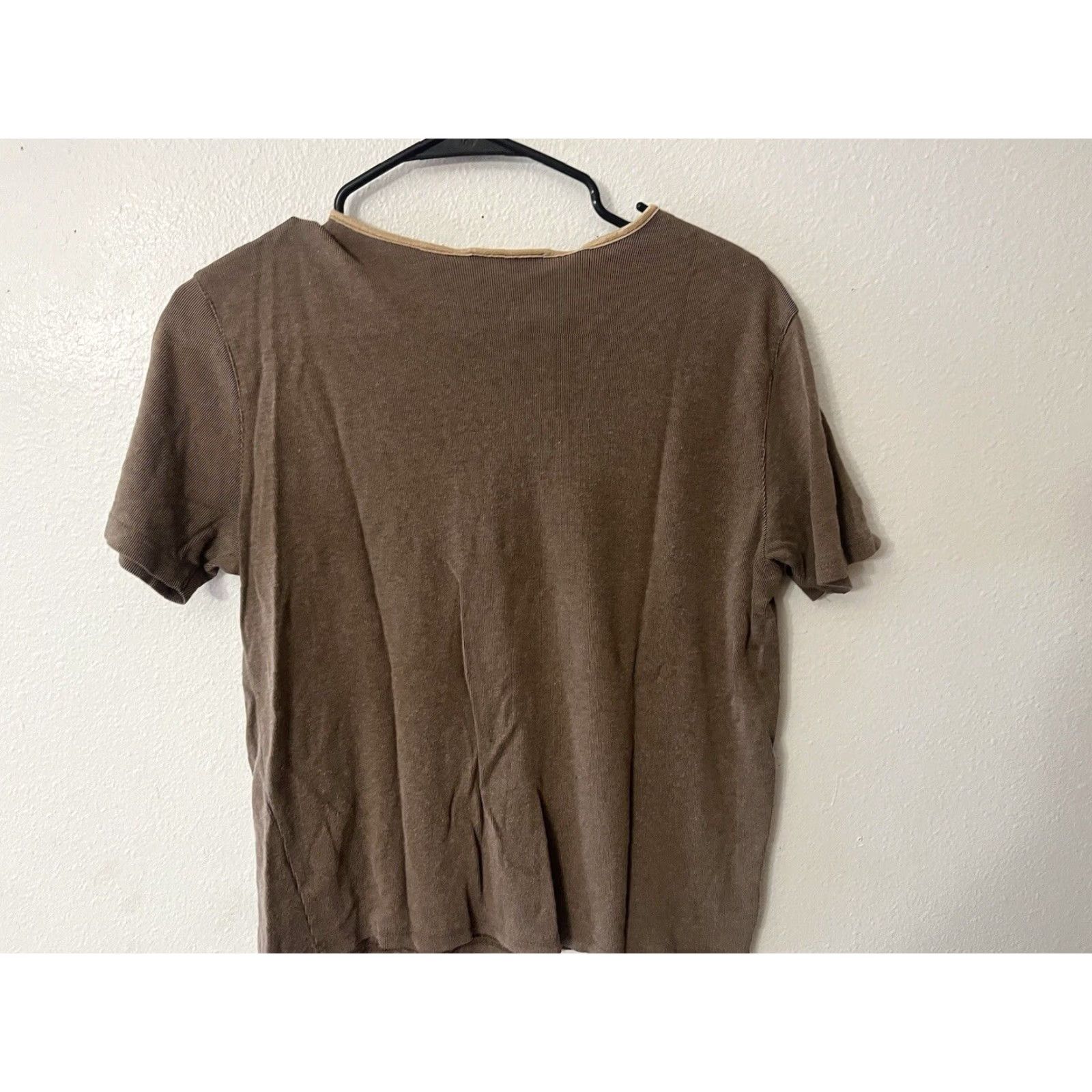 Talbots VINTAGE Talbots Women’s T-Shirt Casual Short Sleeve Brown 80s 90s City Bohemian Modern Size M / US 6-8 / IT 42-44 - 2 Thumbnail