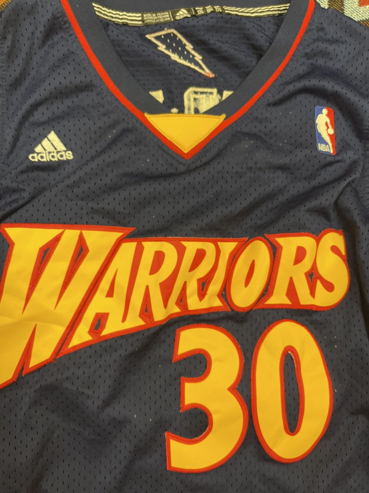 Adidas × NBA × Vintage GOLDEN STATE WARRIORS ADIDAS CURRY JERSEY Size US XXL / EU 58 / 5 - 3 Thumbnail