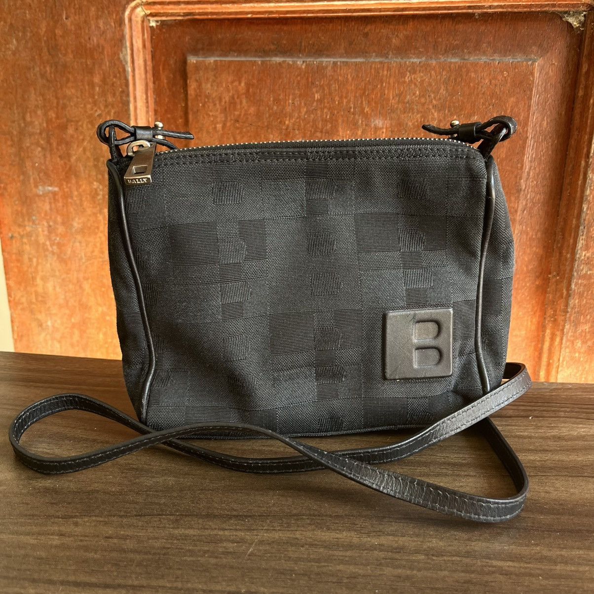Bally Canvas Crossbody Bag in Black, Men's