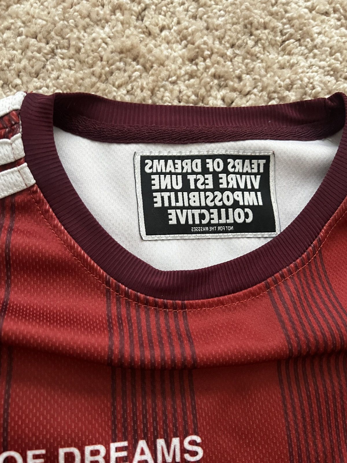 TEARS OF DREAMS Red ketamine jersey Size US S / EU 44-46 / 1 - 3 Thumbnail