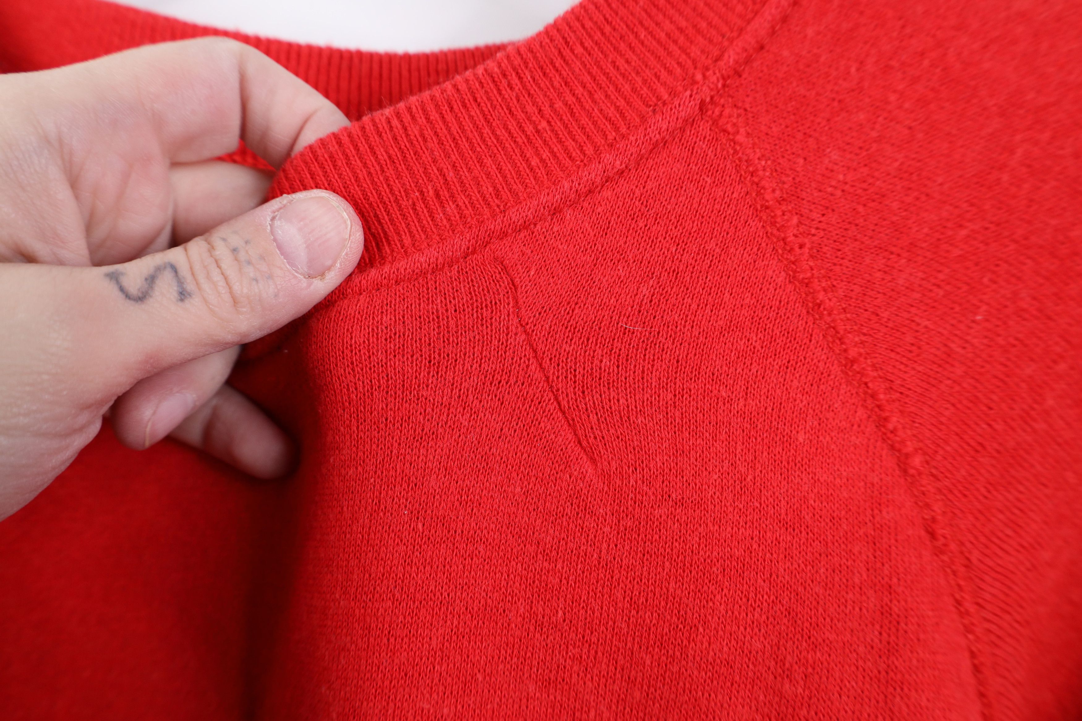 Gap Vintage 80s 90s Gap Blank Raglan Crewneck Sweatshirt Red USA Size XL / US 12-14 / IT 48-50 - 4 Thumbnail