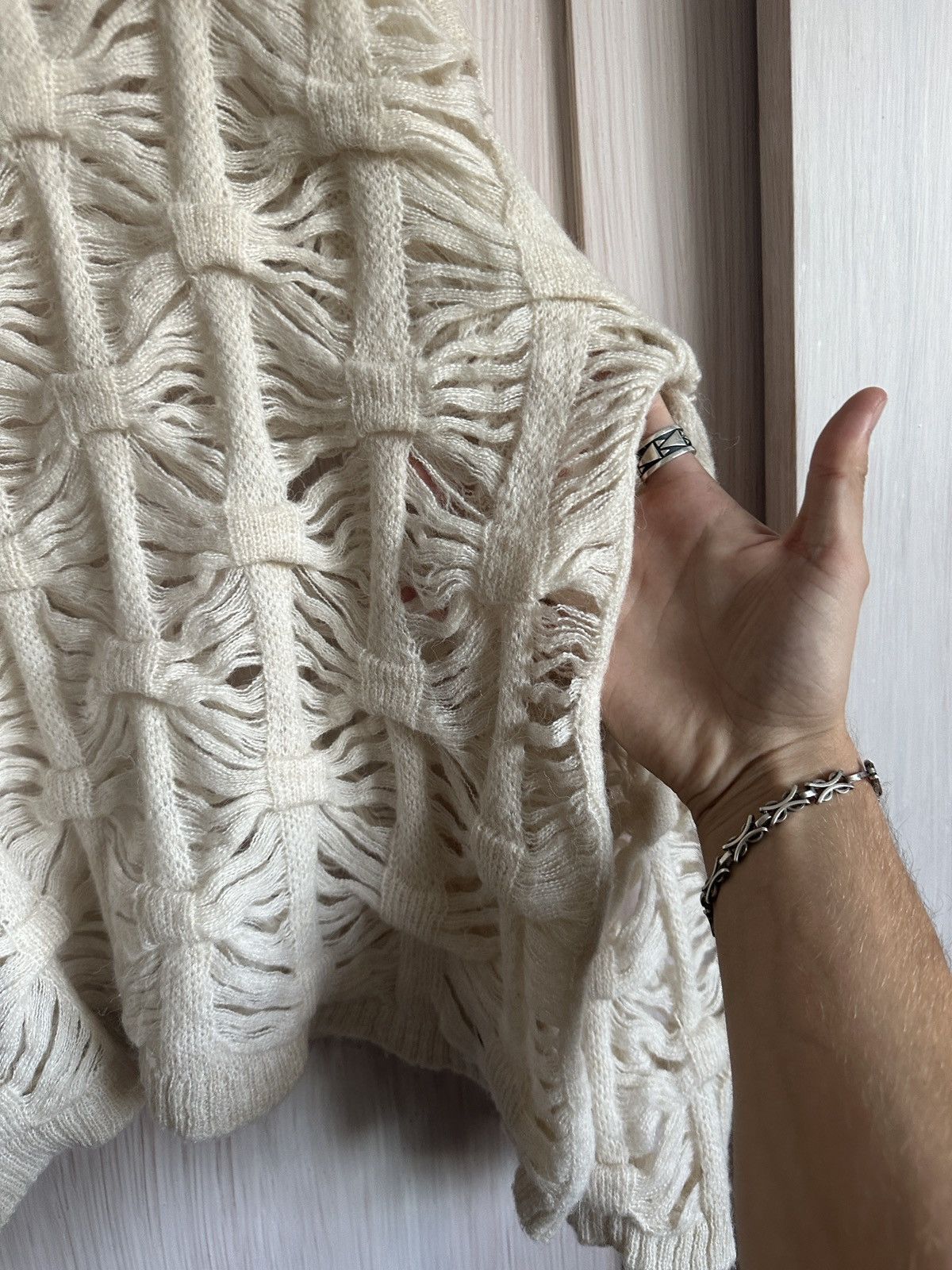 Ground Y × Yohji Yamamoto Ground Y Yohji Yamamoto knit sweater destroyed Size US M / EU 48-50 / 2 - 12 Thumbnail