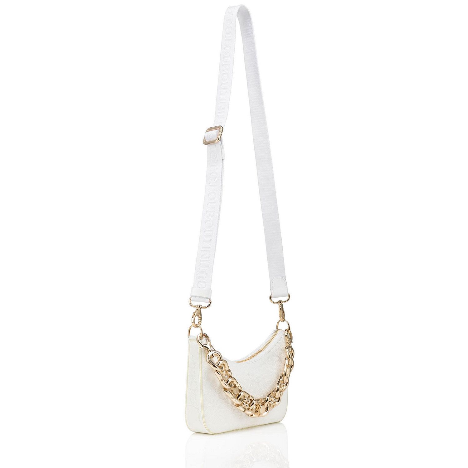 Christian Louboutin o1s1wg111124 Size: OS/ Loubila Chain Mini Bag in White Size ONE SIZE - 2 Thumbnail