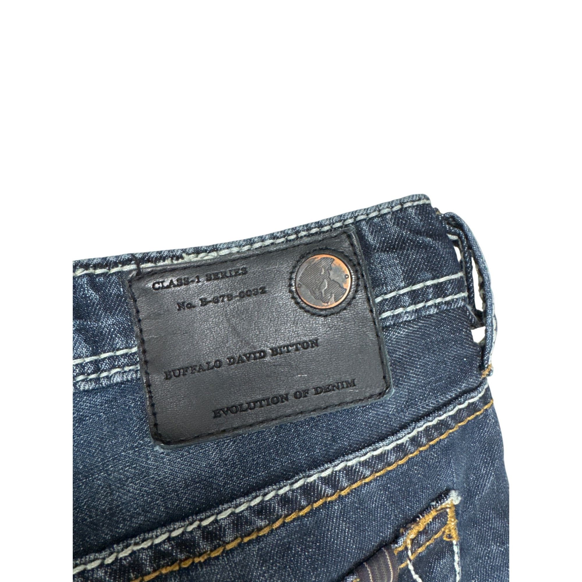 Buffalo David Bitton Buffalo David Bitton Mens Blue Denim Jeans 34W x 32L SKU 741 Size US 34 / EU 50 - 11 Thumbnail