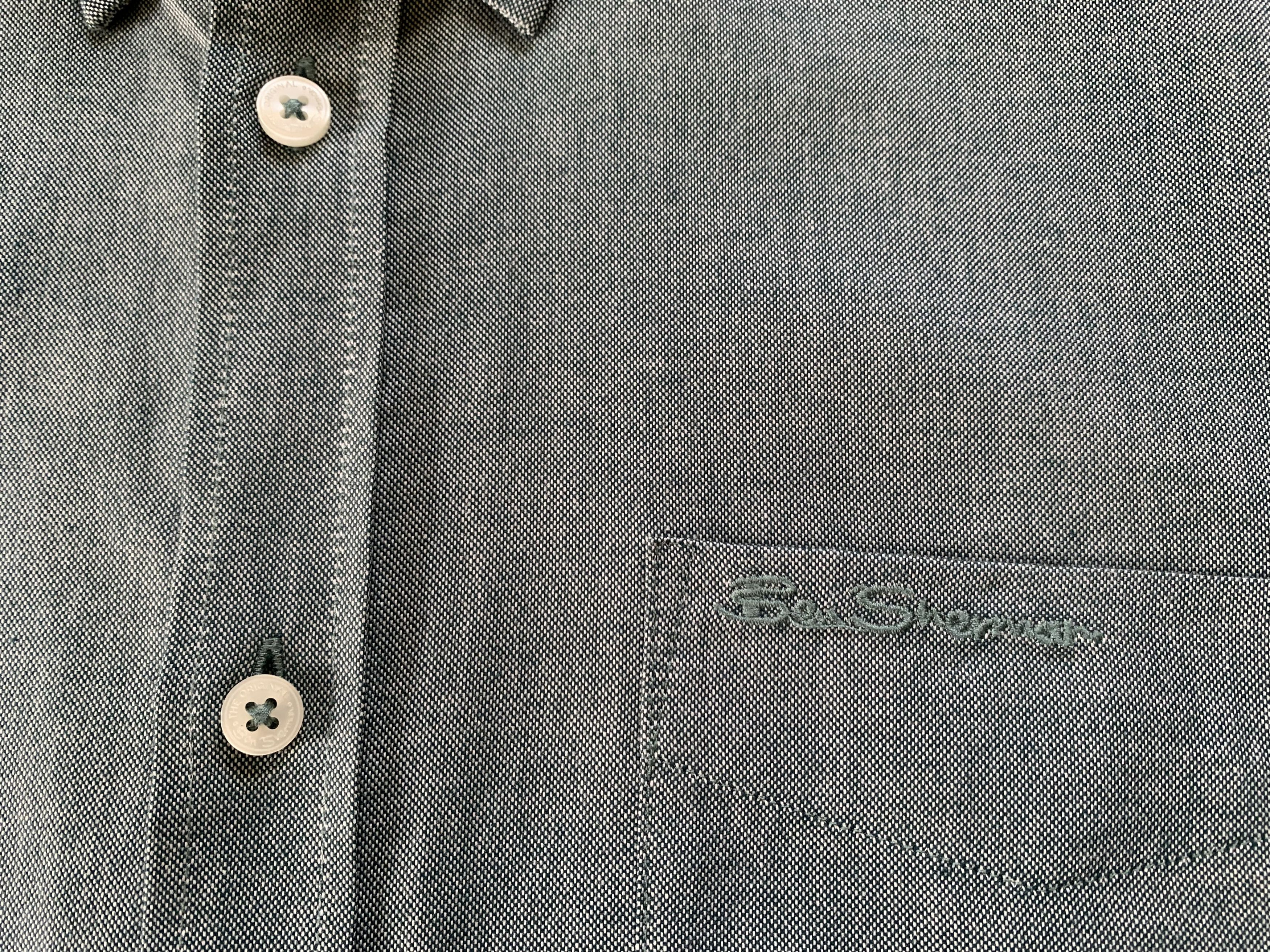 Ben Sherman Ben Sherman Dark Emerald Cotton Button Down Shirt Size US L / EU 52-54 / 3 - 6 Thumbnail