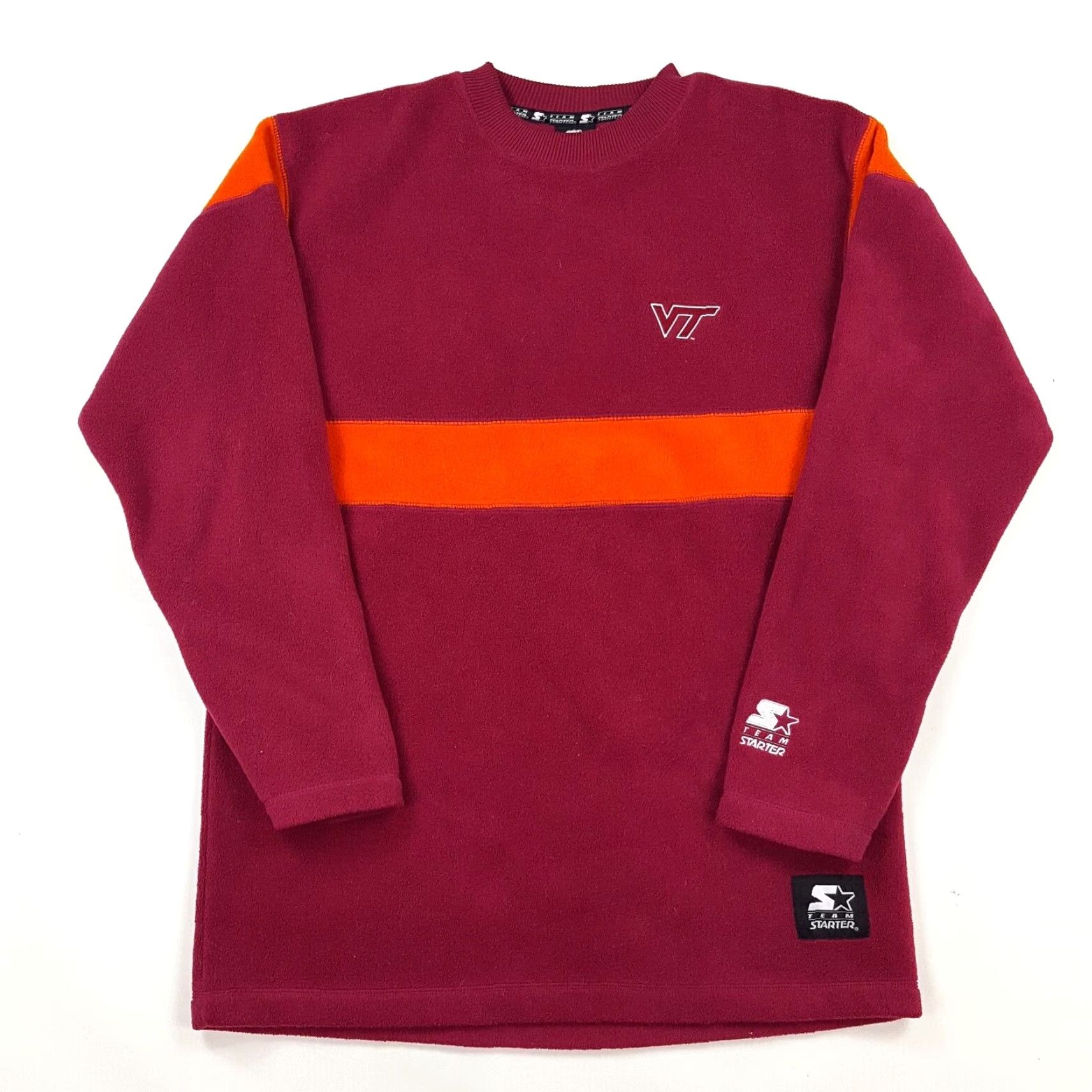 Starter VINTAGE Virginia Tech Hokies Football VT Fleece Size M Crewneck College Sweatshirt Size US M / EU 48-50 / 2 - 2 Thumbnail