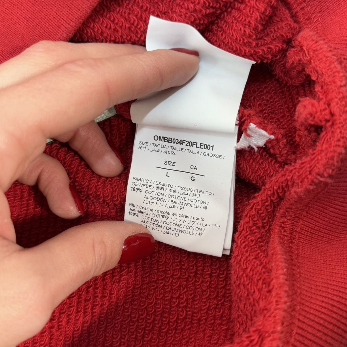 Off-White OFF-White hoodie logo Size US L / EU 52-54 / 3 - 9 Thumbnail