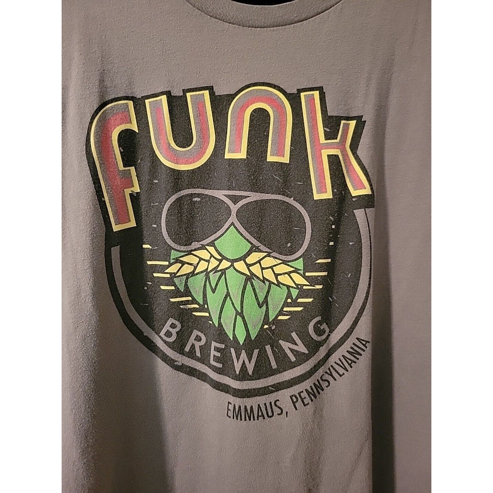 Canvas Canvas FUNK BREWING TShirt Sz XL Emmaus, PA Gray Relaxed Fit Size ONE SIZE - 7 Thumbnail