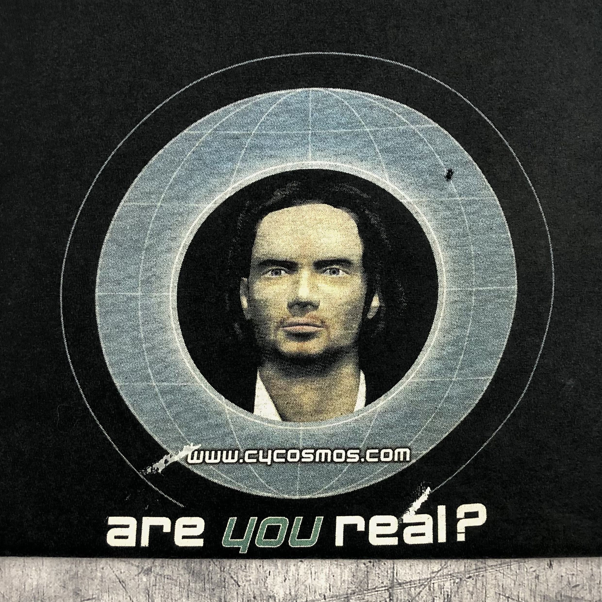 Microsoft RARE Cycosmos Are U Real? Vintage 90s Webapp Tee opium Size US L / EU 52-54 / 3 - 8 Thumbnail