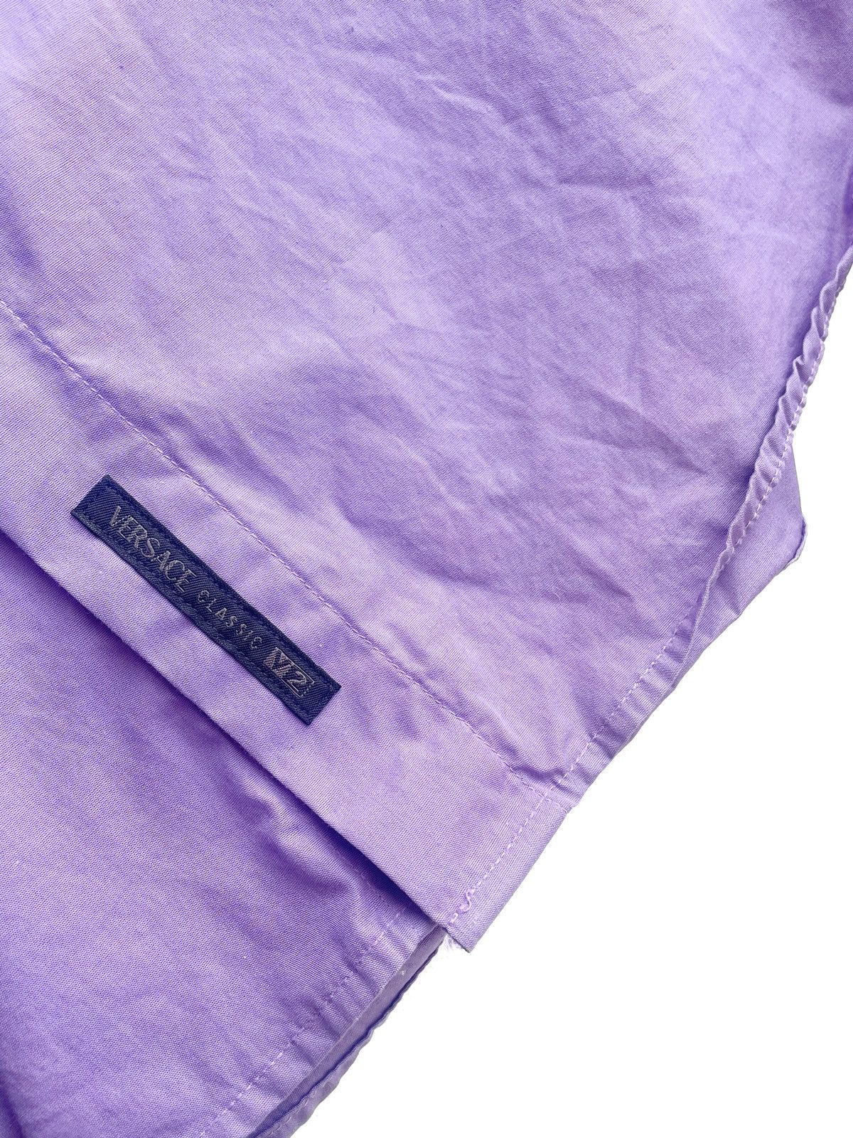 Versace Versace Classic V2 Purple Men Shirt Size 17/43 L-XL Size US L / EU 52-54 / 3 - 9 Thumbnail