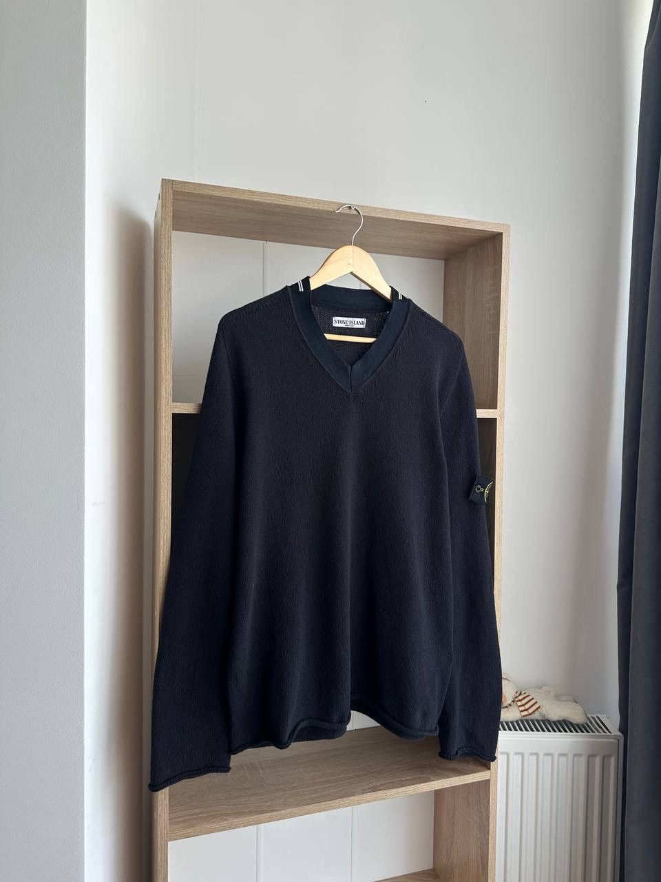 Stone Island × Vintage Vintage Stone Island Black Sweater Size US L / EU 52-54 / 3 - 5 Thumbnail