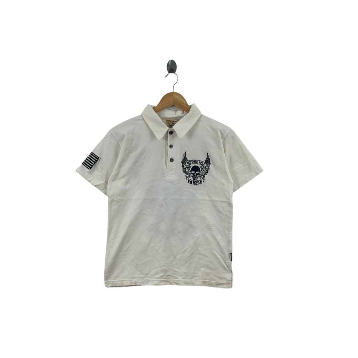 Vanson Leathers Vintage VANSON LEATHER MOTORCYCLE Custom Made Polo Tee Shirt Size S / US 4 / IT 40 - 1 Thumbnail