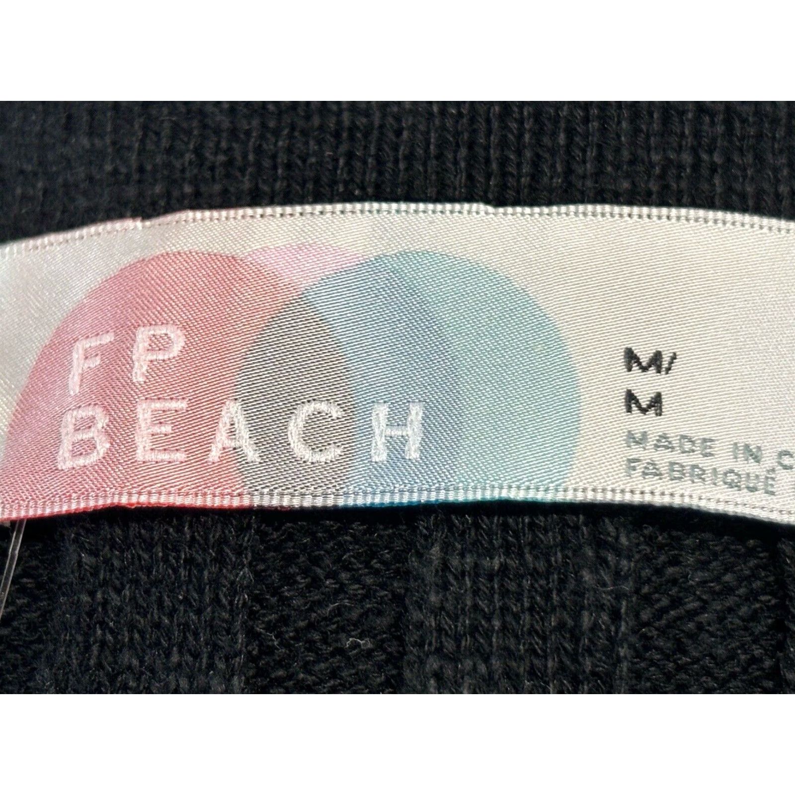 Free People Free People Beach V-Neck Vest Sweater Women's Medium Black Cotton Blend Size M / US 6-8 / IT 42-44 - 6 Thumbnail