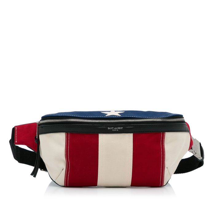 Yves Saint Laurent Saint Laurent American Flag Canvas Belt Bag Grailed
