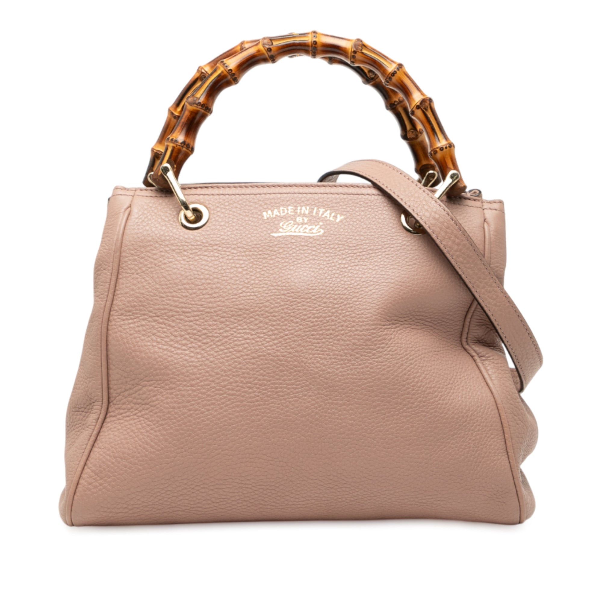 Gucci Small Calfskin Bamboo Shopper Satchel Size ONE SIZE - 1 Thumbnail