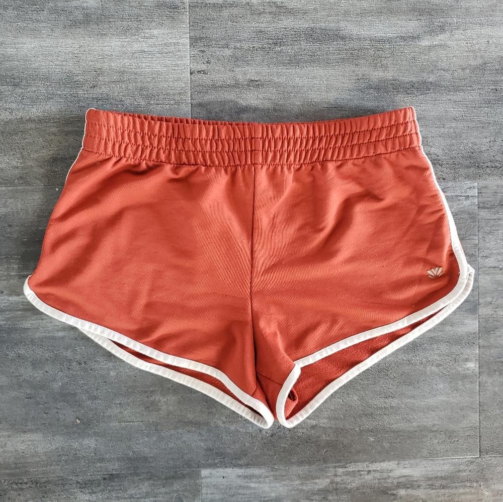 Forever 21 Rust White Detailed F21 Sweat Short Size 28" / US 6 / IT 42 - 3 Thumbnail