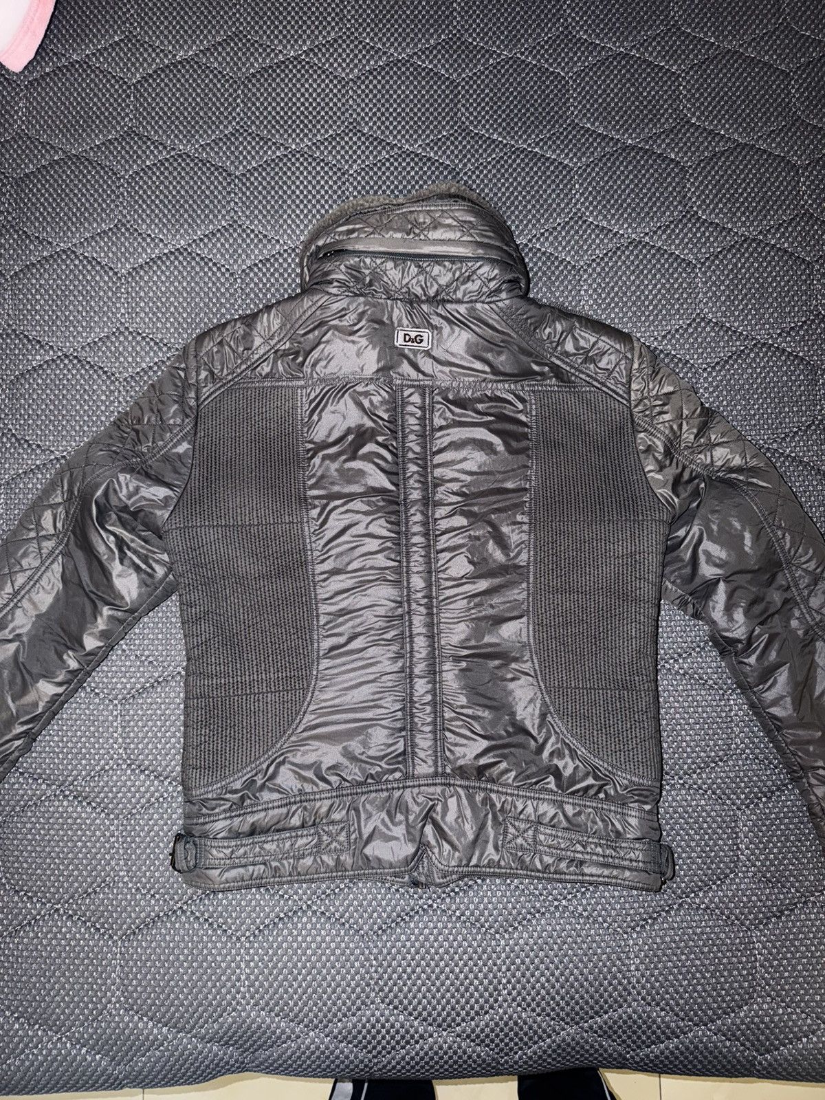 Dolce & Gabbana DG Dolce & Gabbana Grey Cotton Jacket Size US M / EU 48-50 / 2 - 2 Thumbnail