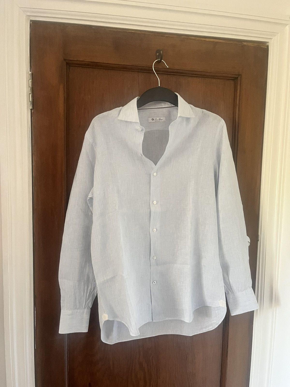 Loro Piana Loro Piana Striped Andre linen shirt size 42 Size US L / EU 52-54 / 3 - 1 Thumbnail