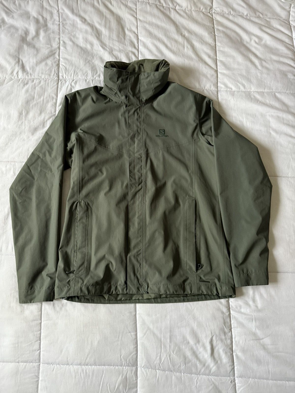 Salomon Salomon Men's Olive Windbreaker Size US L / EU 52-54 / 3 - 1 Thumbnail