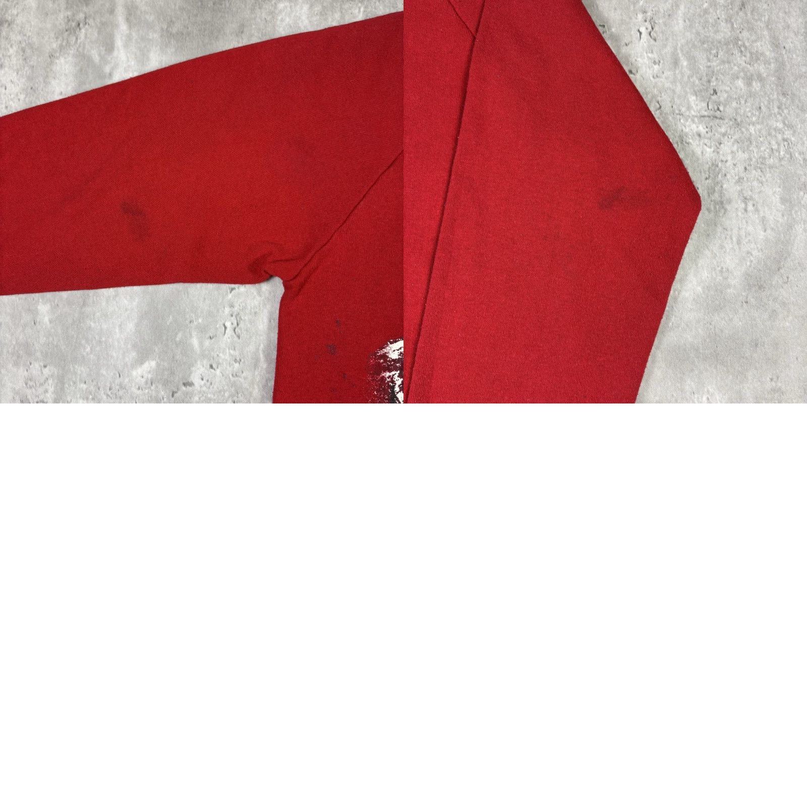 Jerzees VINTAGE Jerzees Sweatshirt Red Raglan Pullover Nature Animal Graphic Print Crew Neck Mens Medium Size US M / EU 48-50 / 2 - 8 Thumbnail