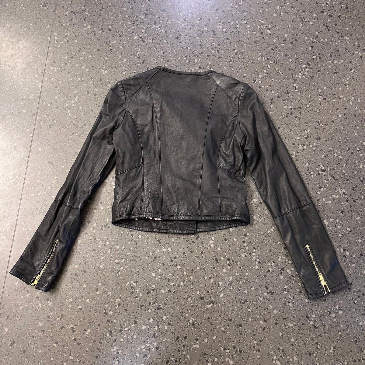 Imran Potato Idra Black Leather Moto Jacket - Cropped Size US S / EU 44-46 / 1 - 3 Thumbnail